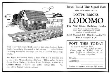 Lodomo signalbox, Lott's Bricks