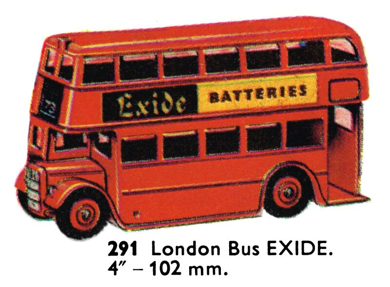 File:London Bus, EXIDE, Dinky Toys 291 (DinkyCat 1963).jpg