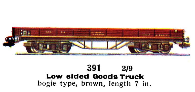 File:Low Sided Goods Truck, bogie, 00 gauge, Märklin 391 (Marklin00CatGB 1937).jpg