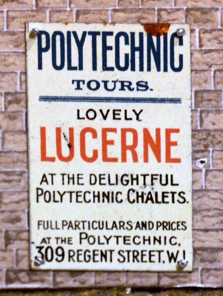 File:Lucerne Polytechnic, enamelled tinplate miniature poster.jpg