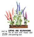 Lupins and Delphiniums, Britains Floral Garden 2530 (Britains 1966).jpg