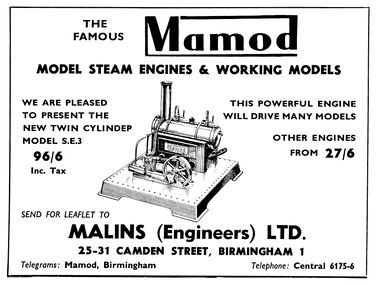 1957: Mamod S.E.3 Stationary Steam Engine