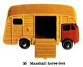 Marshall Horse Box, Matchbox No35 (MBCat 1959).jpg