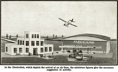 1934: Meccano Aerodrome, closeup