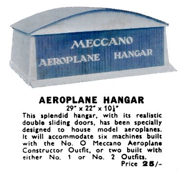 1933: The "Fancy" version of the larger Hanger, with sliding doors and lettering