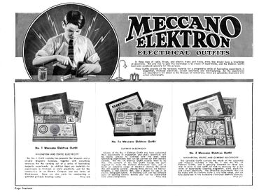 ~1934: Meccano Elektron Outfits 1, 1a, 2