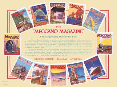 ~1930s advert for "The Meccano Magazine"