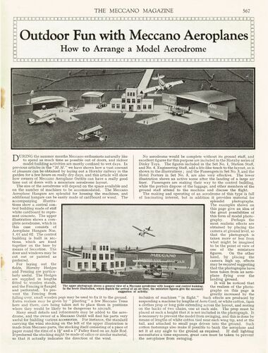 1934: Outdoor Fun with Mecano Aeroplanes