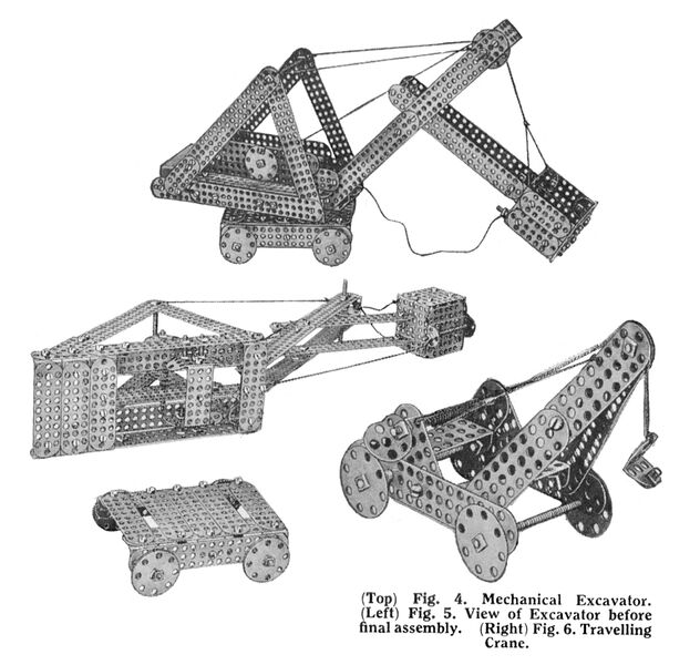 File:Mechanical Excavator and Travelling Crane (Meccano X Series).jpg