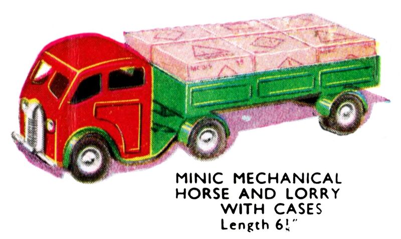 File:Mechanical Horse and Lorry with Cases, Triang Minic (MinicCat 1950).jpg