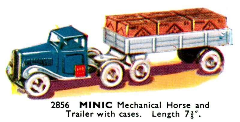 File:Mechanical Horse and Trailer with cases, Minic 2856 (TriangCat 1937).jpg