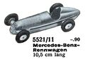 Mercedes-Benz-Rennwagen - Racing Car, Märklin 5521-11 (MarklinCat 1939).jpg