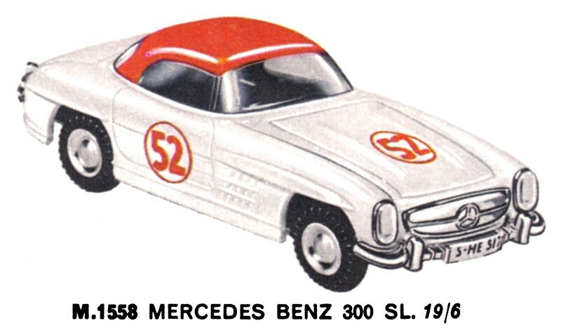 File:Mercedes Benz 300 SL, Minic Motorways M1558 (TriangRailways 1964).jpg