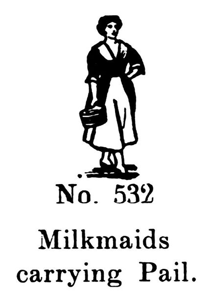 File:Milkmaids carrying Pail, Britains Farm 532 (BritCat 1940).jpg