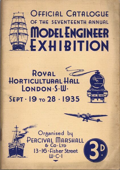 File:Model Engineer Exhibition 17, 1935, catalogue front cover (MEE 1935).jpg