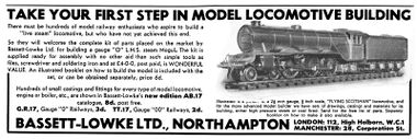 1940: "Take your forst step in model locomotive building"