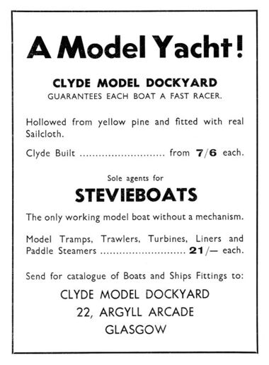 1935: A Model Yacht!