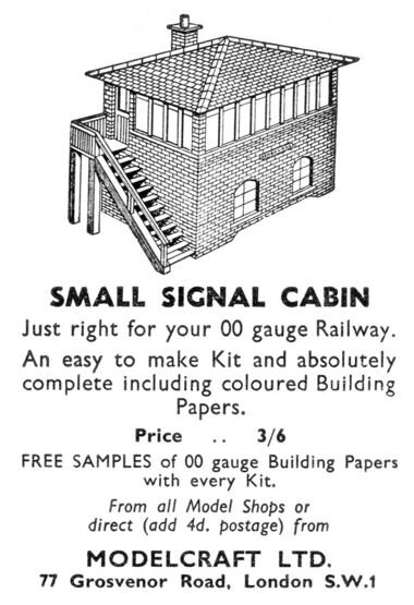 1958: Modelcraft advert in Meccano Magazine