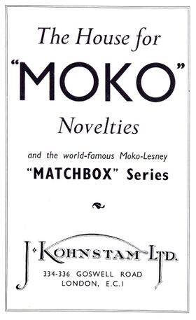 1956 Moko-Lesney trade advert