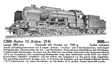 1965: ÖBB 12 2-8-4 locomotive