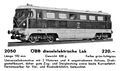 OBB Diesel-Electric Locomotive, Kleinbahn 2050 (KleinbahnCat 1965).jpg