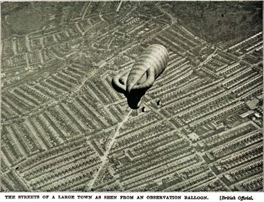 1920: Observation Balloon, above a town