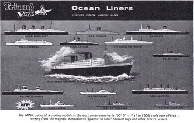 1962: Minic Ships: Ocean Liners