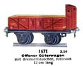 Offener Güterwagen - Open Goods Wagon, Märklin 1671 (MarklinCat 1939).jpg