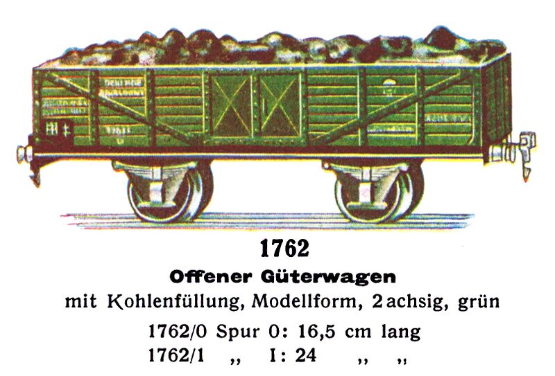 File:Offener Güterwagen - Open Goods Wagon, with Coal, Märklin 1762 (MarklinCat 1931).jpg