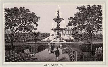 1888: Engraving of the Victoria Fountain