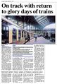 On track with return to glory days of trains, 5BEL Trust, Brighton Belle in Brighton Station (Argus, 2015-09-03).jpg