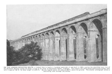 ~1935: Angled view of the Ouse Valley Viaduct
