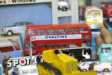 "Ovaltine" London double-decker bus, Tri-ang Spot-On