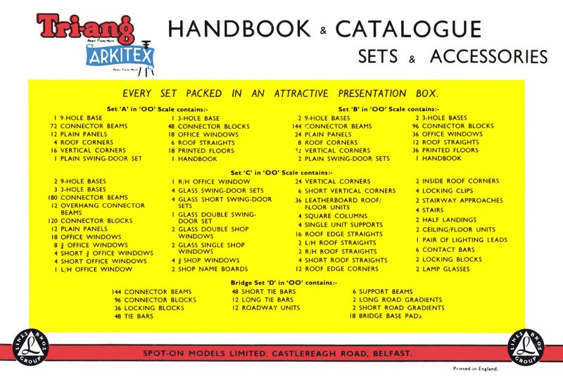 File:Page 20, back cover, contents of sets (Arkitex Handbook and Catalogue, 00 scale).jpg