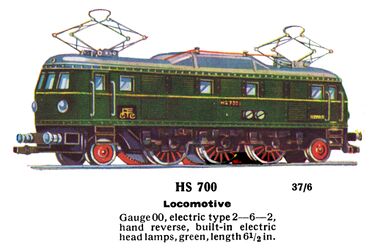 HS700 Pantograph electric 2-6-2 locomotive