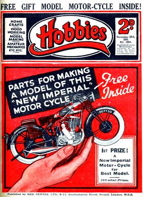1931: Hobbies Weekly, "Parts for New Imperial Motorcycle"