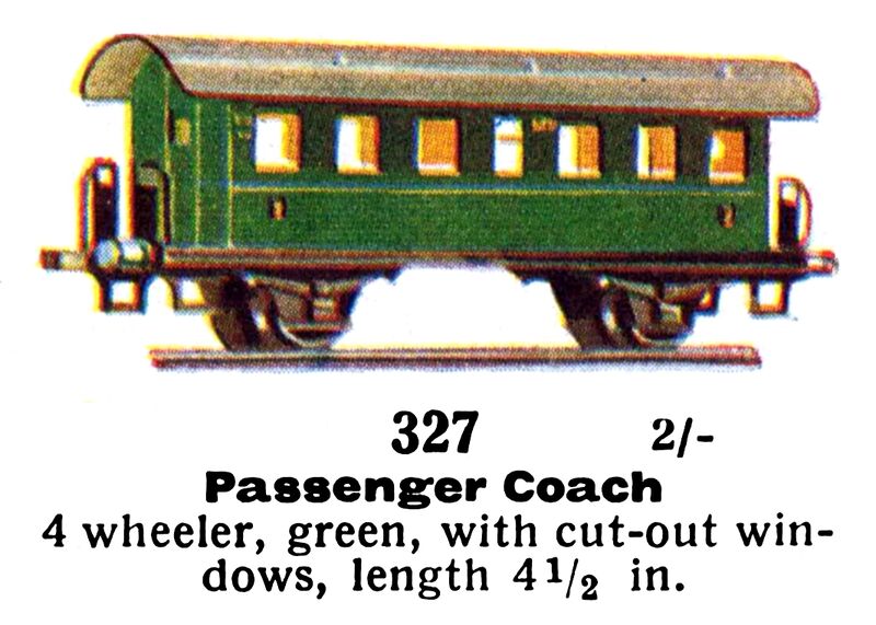 File:Passenger Coach, 00 gauge, Märklin 327 (Marklin00CatGB 1937).jpg