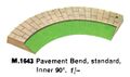 Pavement Bend, Standard, Inner, 90deg, Minic Motorways M1643 (TriangRailways 1964).jpg
