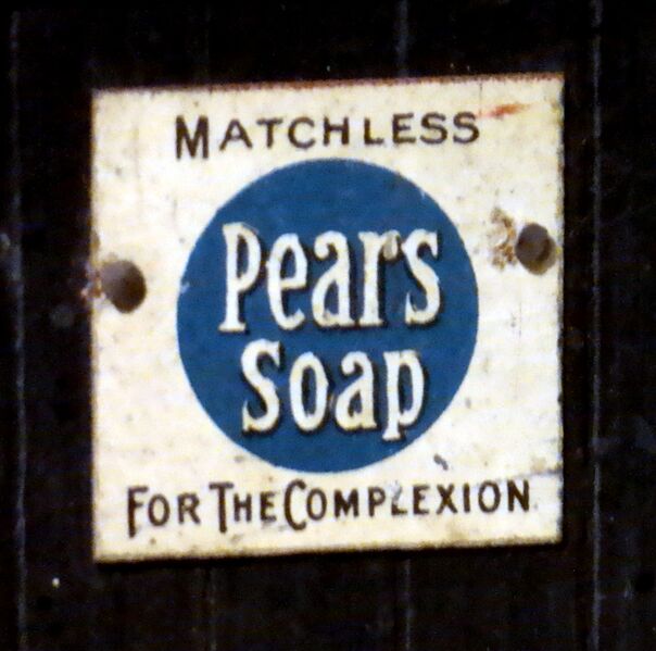 File:Pears Soap, enamelled tinplate miniature poster.jpg