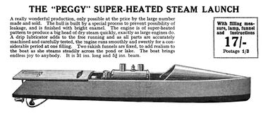 1933: Peggy Superheated Steam Launch