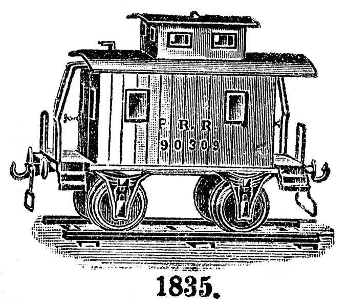 File:Pennsylvania Railroad Caboose, PRR 90309, Märklin 1835 (MarklinSFE 1900s).jpg