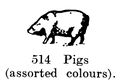 Pigs (assorted colours), Britains Farm 514 (BritCat 1940).jpg