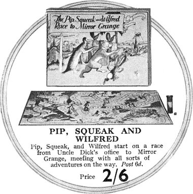 Pip, Squeak and Wilfred game, "Race to Mirror Grange", circa ~1933