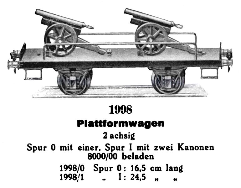 File:Plattformwagen - Flatbed Wagon with Cannon, Märklin 1998 (MarklinCat 1931).jpg