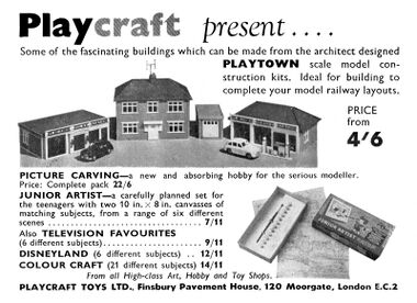 1955: "Playtown" and other Playcraft products