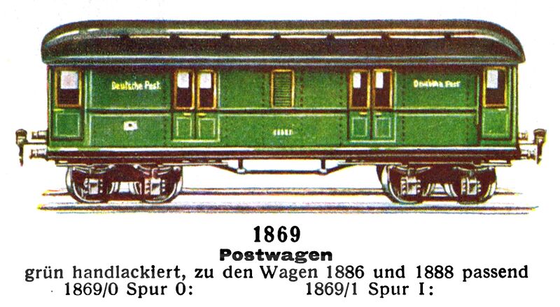 File:Postwagen - Mail Van, green, Deutsche Post, Märklin 1869 (MarklinCat 1931).jpg