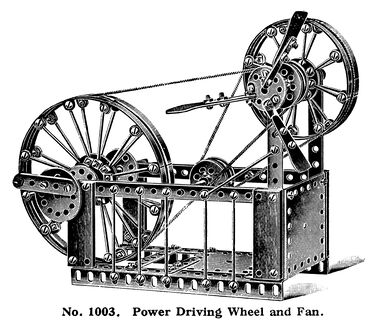 Power Driving Wheel and Fan, Model No. 1003
