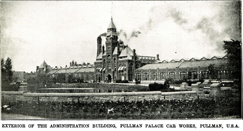 File:Pullman Administration Building, The History of the Pullman Car (TRM 1898).jpg