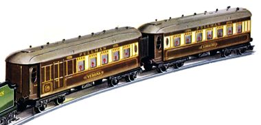 Verona No.2 Special Pullman Composite Coach, image, cropped from the 1938 Hornby Book of Trains