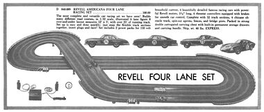 1966: Revell Americana Four Lane Racing system
